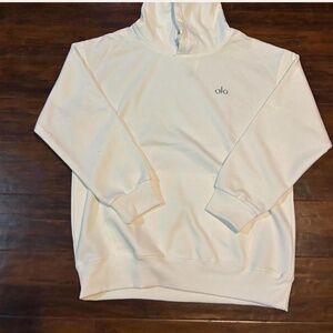 Alo Yoga NWT Accolade Hoodie Sweatshirt Ivory Color Size XL